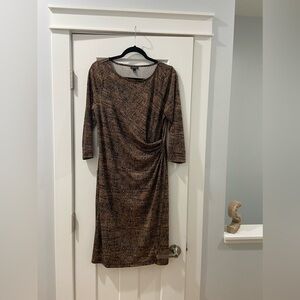 Talbots Brown Midi Dress